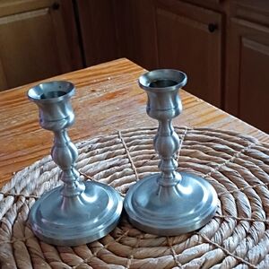 Baldwin Classic Silver Candle Holders 8 In